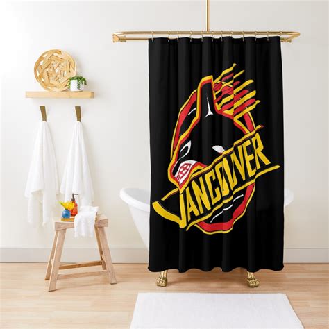 vancouver canucks shower curtain